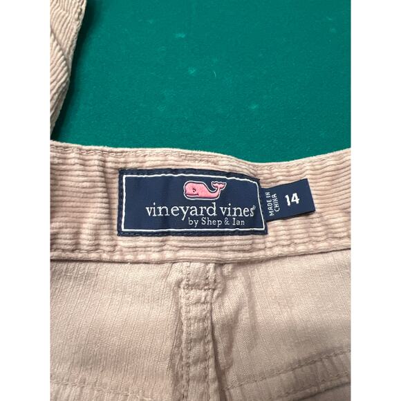 Vineyard vine, tan corduroy, straight leg pants size 14 boys - Picture 2 of 11
